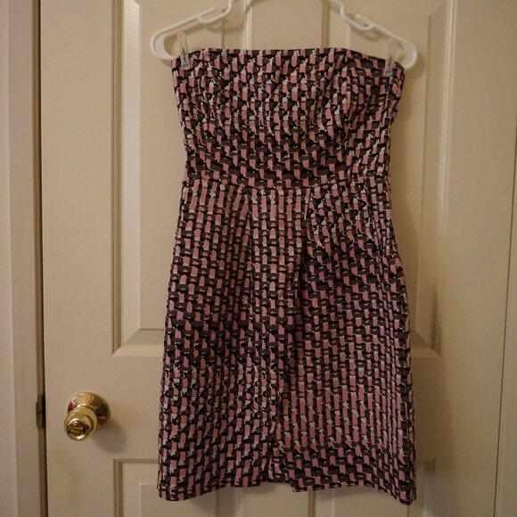 Banana Republic Silk Strapless Mini Dress Size 2 - Picture 1 of 6